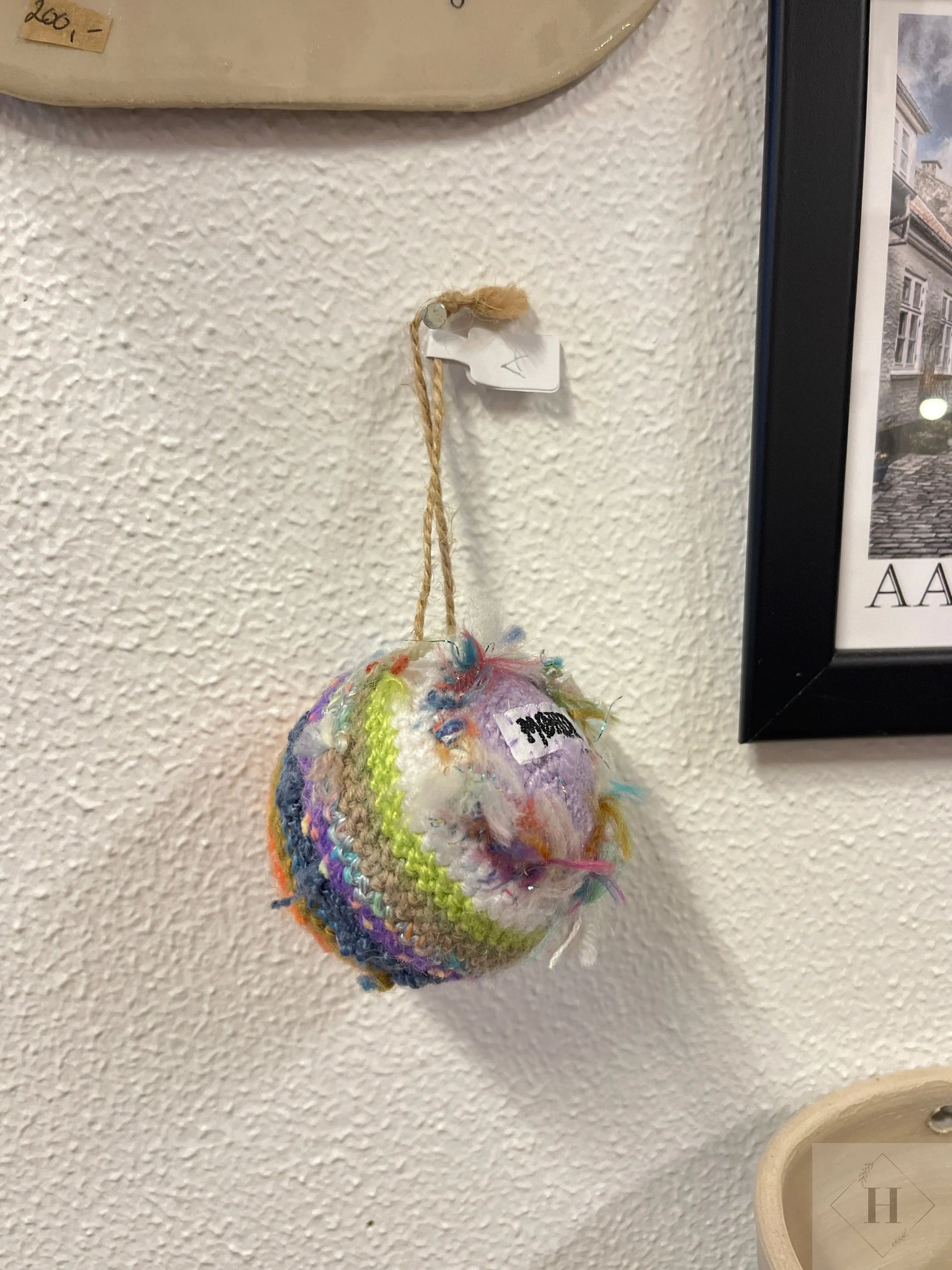 Hæklede farverige ophæng Møhlde