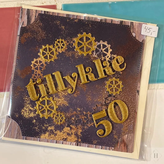 Fødselsdag 50 år - kort Helle Vang