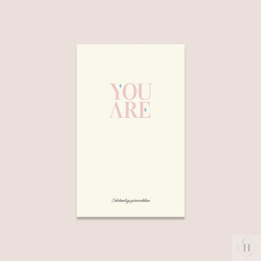 Notesbog - selvkærlige påmindelser. YouAre.dk