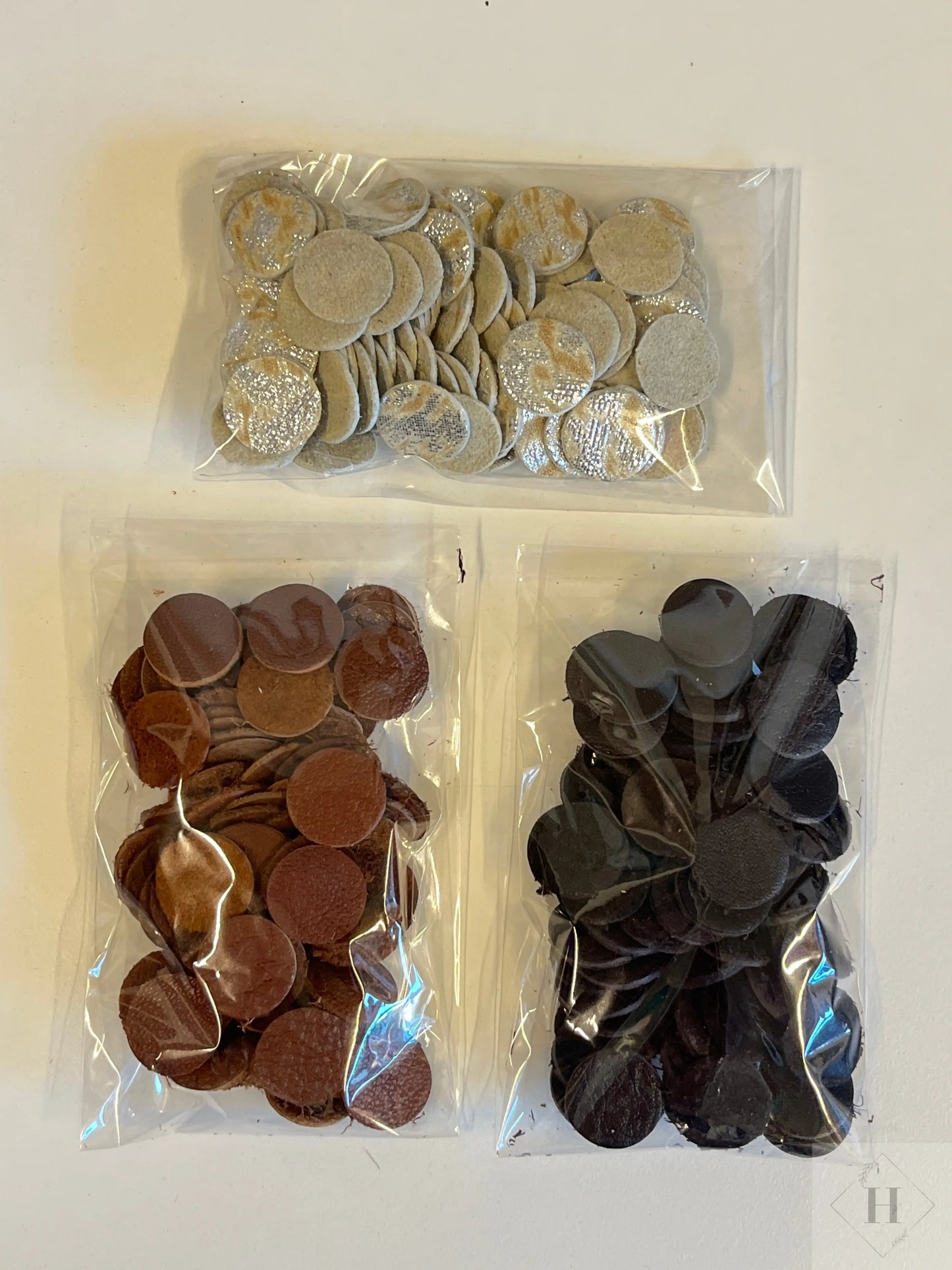 DIY - kogler/kugler i læder (sæt med 3stk Unika Nord