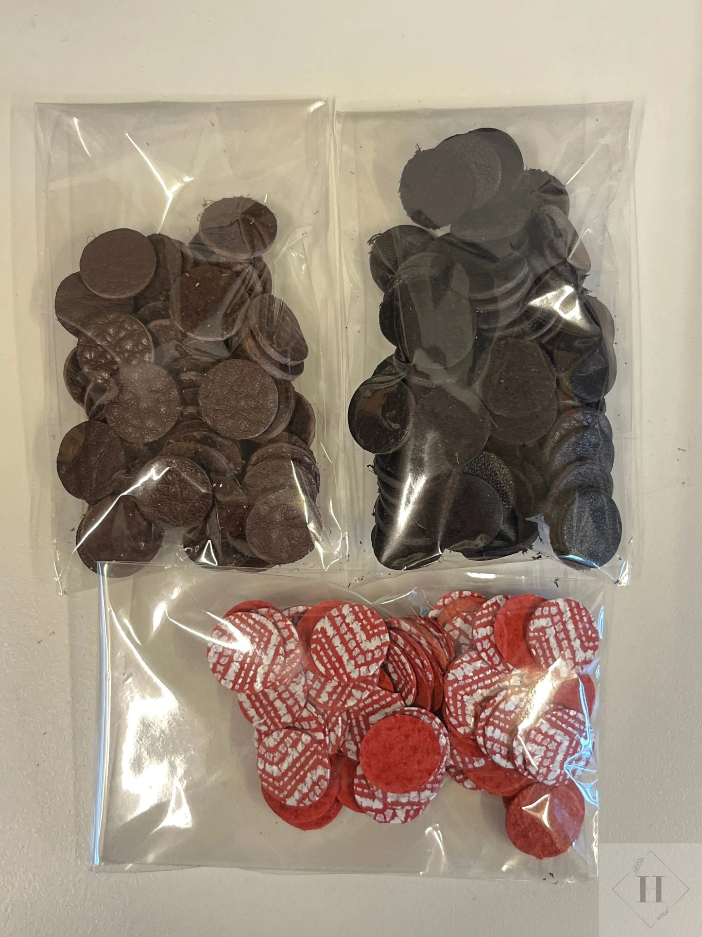 DIY - kogler/kugler i læder (sæt med 3stk Unika Nord