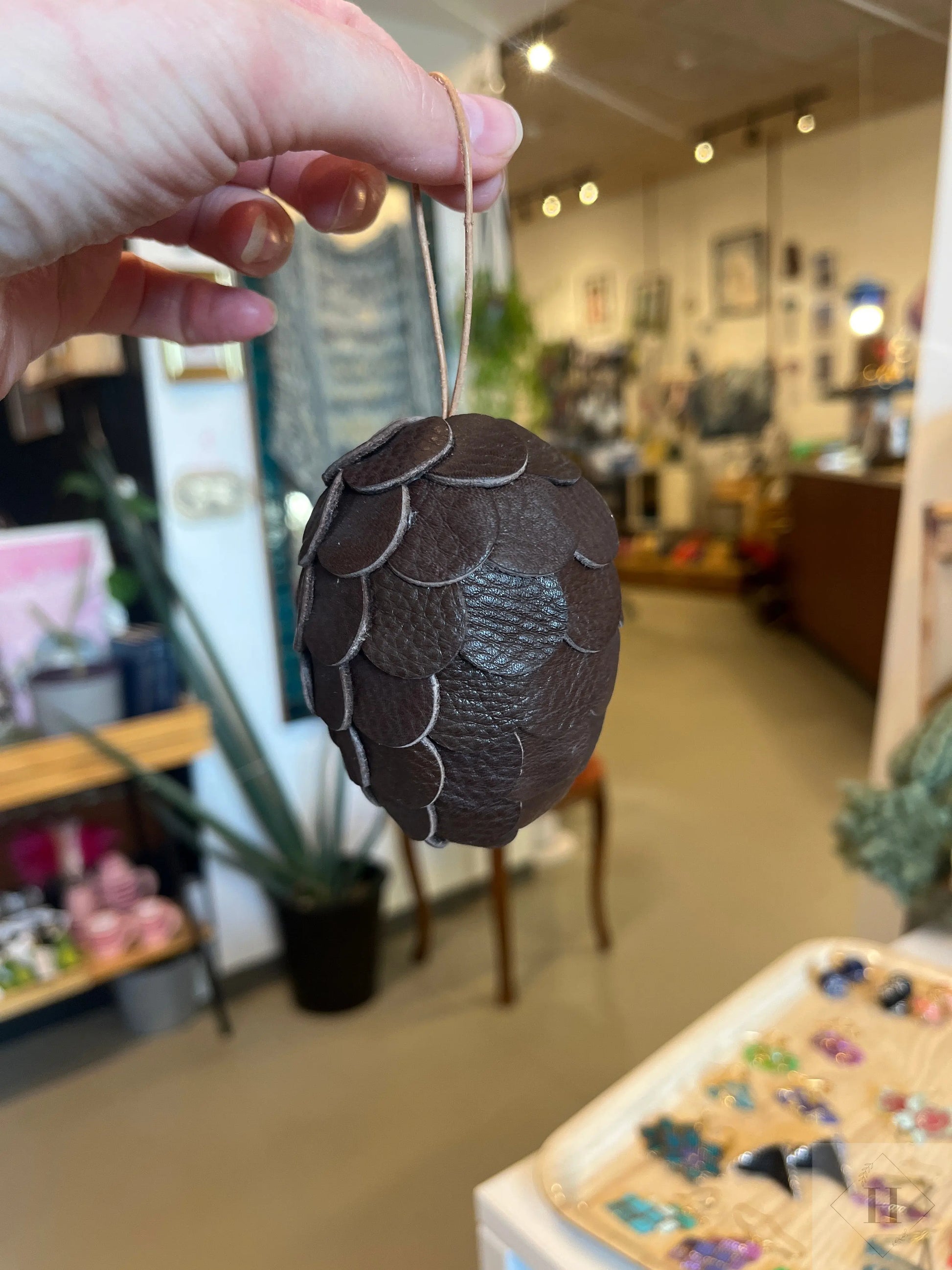 kogle i læder - stor Unika Nord