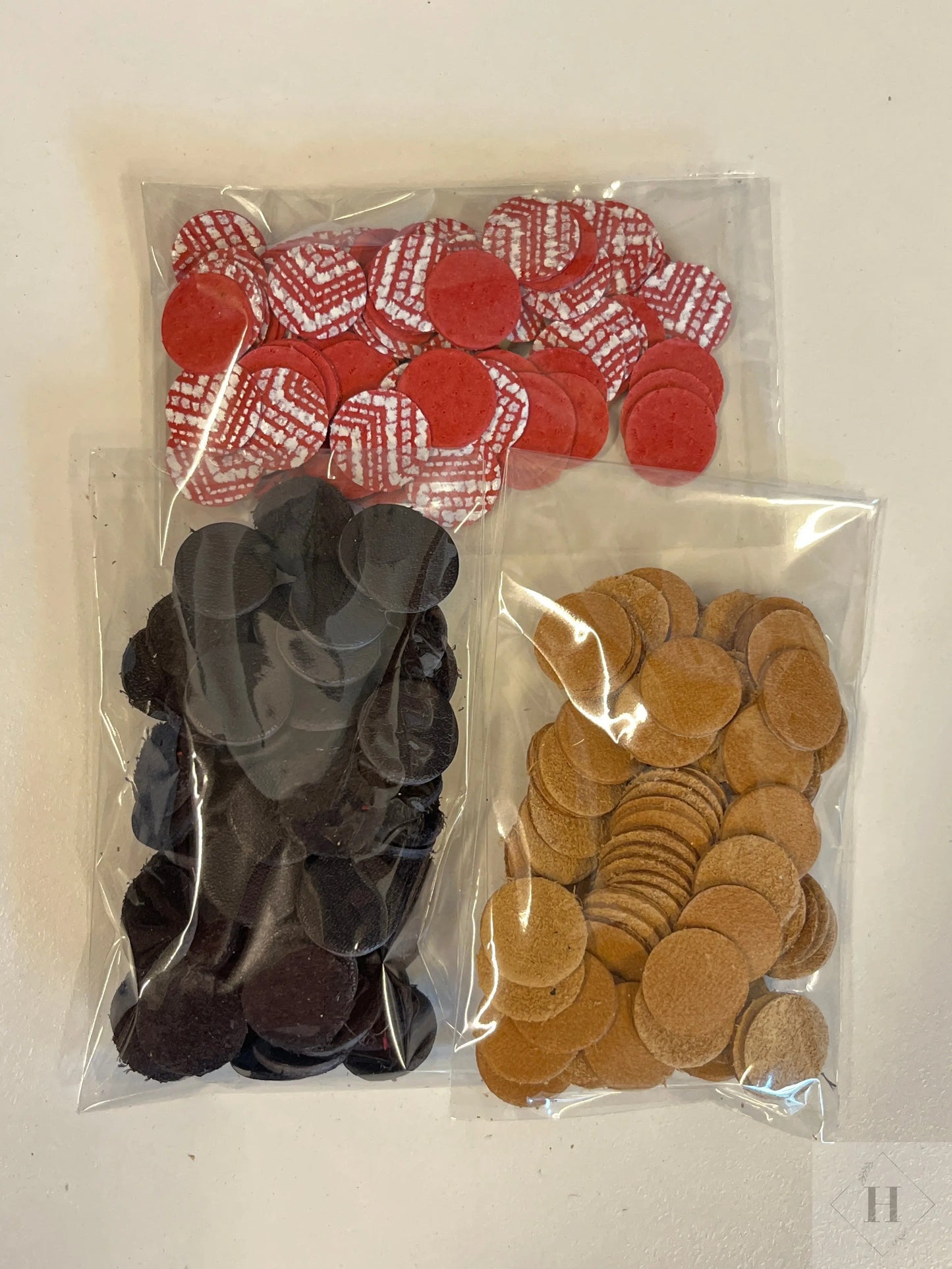 DIY - kogler/kugler i læder (sæt med 3stk Unika Nord