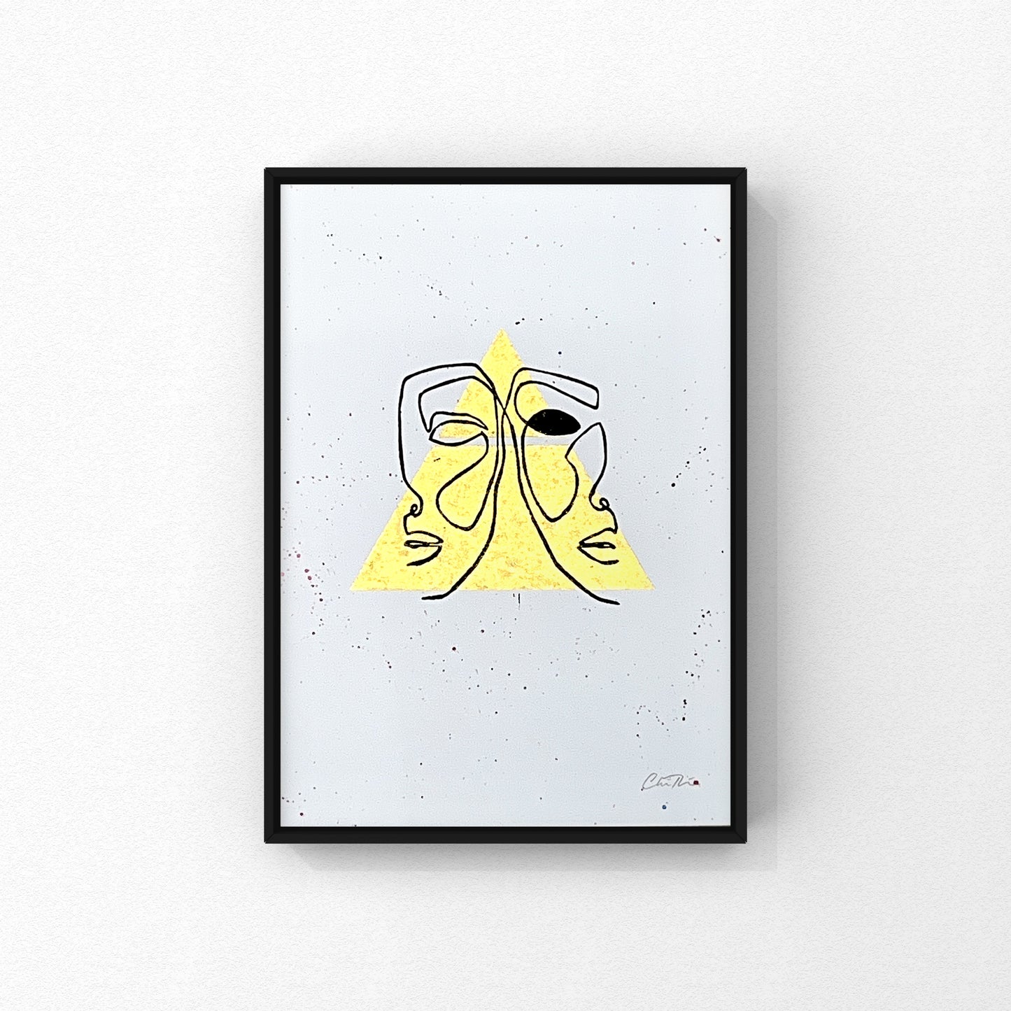 Stjernetegn A4 linoleumstryk