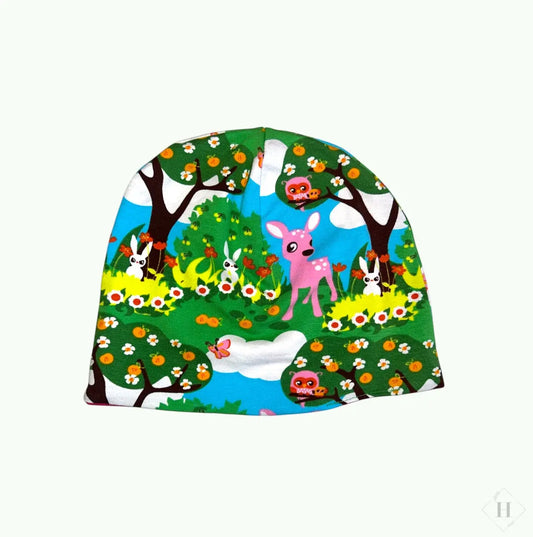 Vendbar hue i Jersey - sommer skov (forskellige varianter) Aldrig2ens