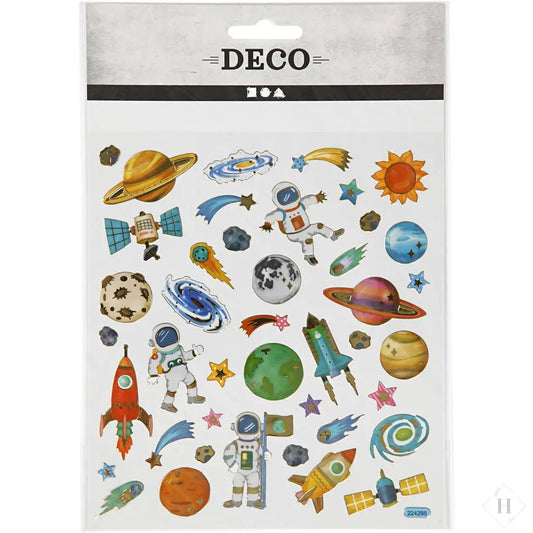 klistermærker - rummet Håndlavet af