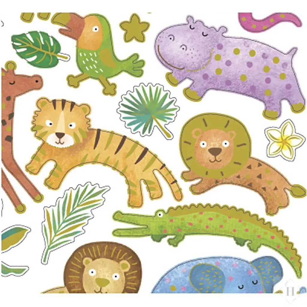 klistermærker - vilde dyr Håndlavet af