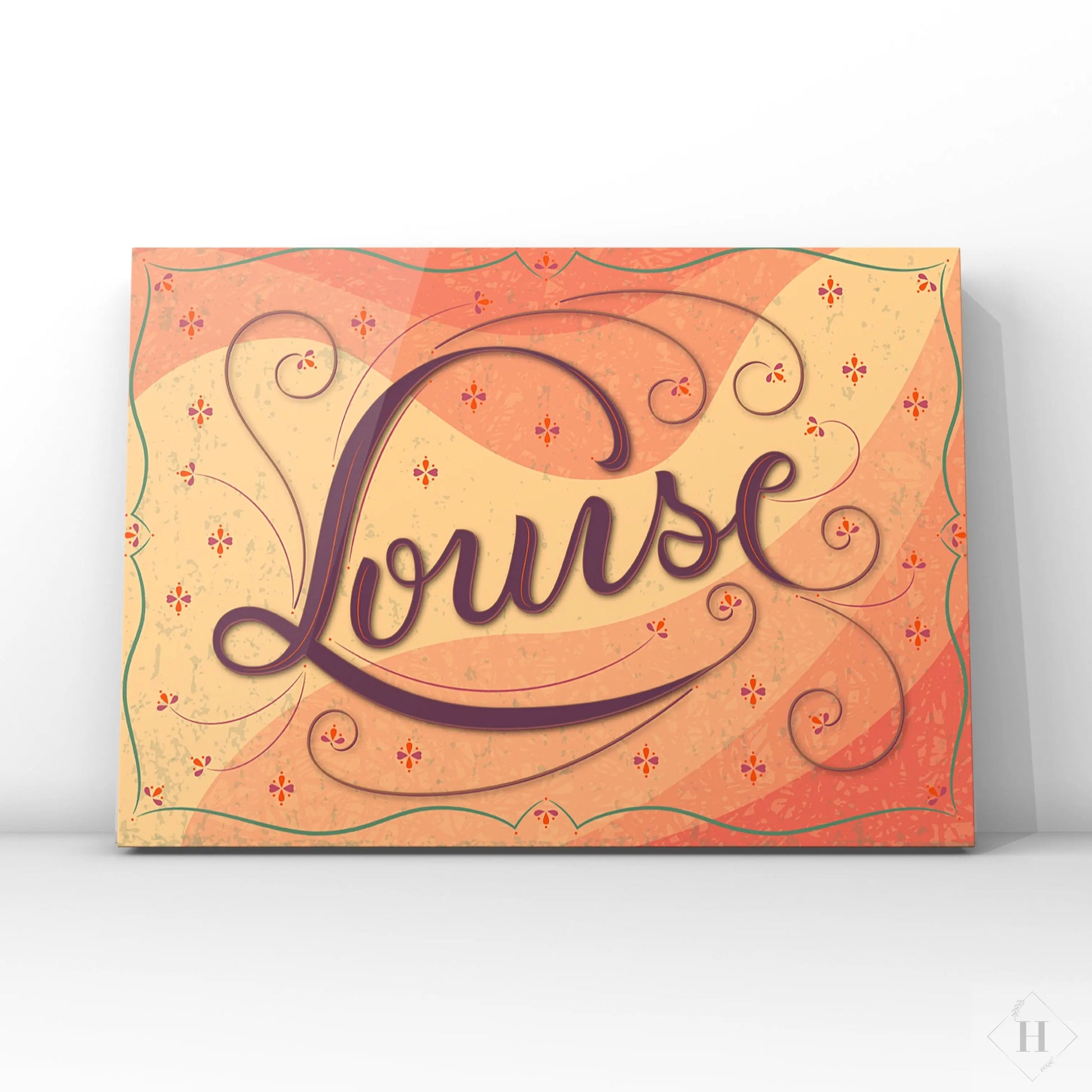 Puslespil med navn - Louise Pen Tool Grafisk