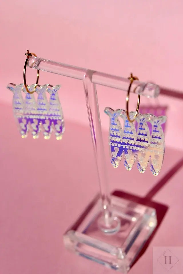 Juleøreringe - sild i en tønde Saisall