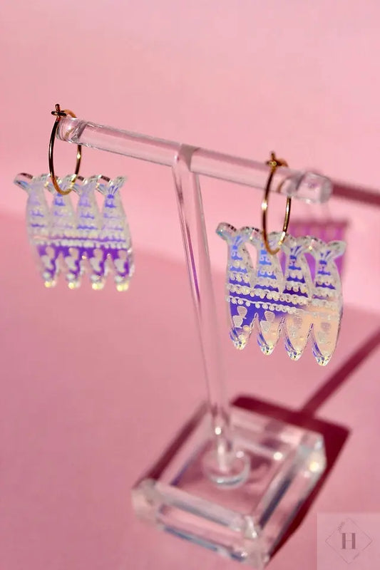 Juleøreringe - sild i en tønde Saisall