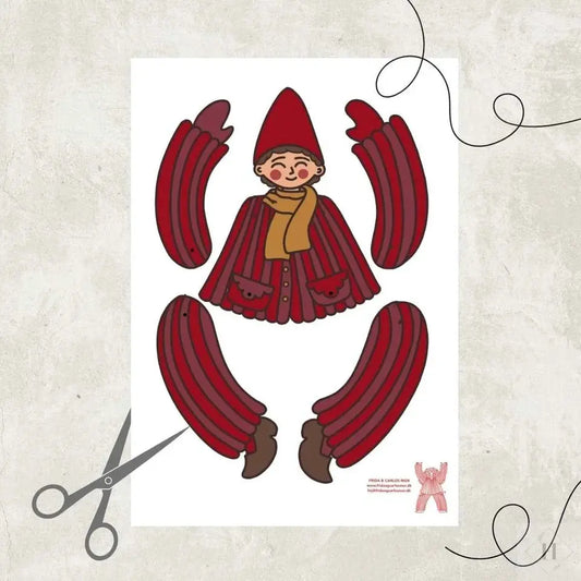 Sprællemand - nissedreng Frida og Carlos mor