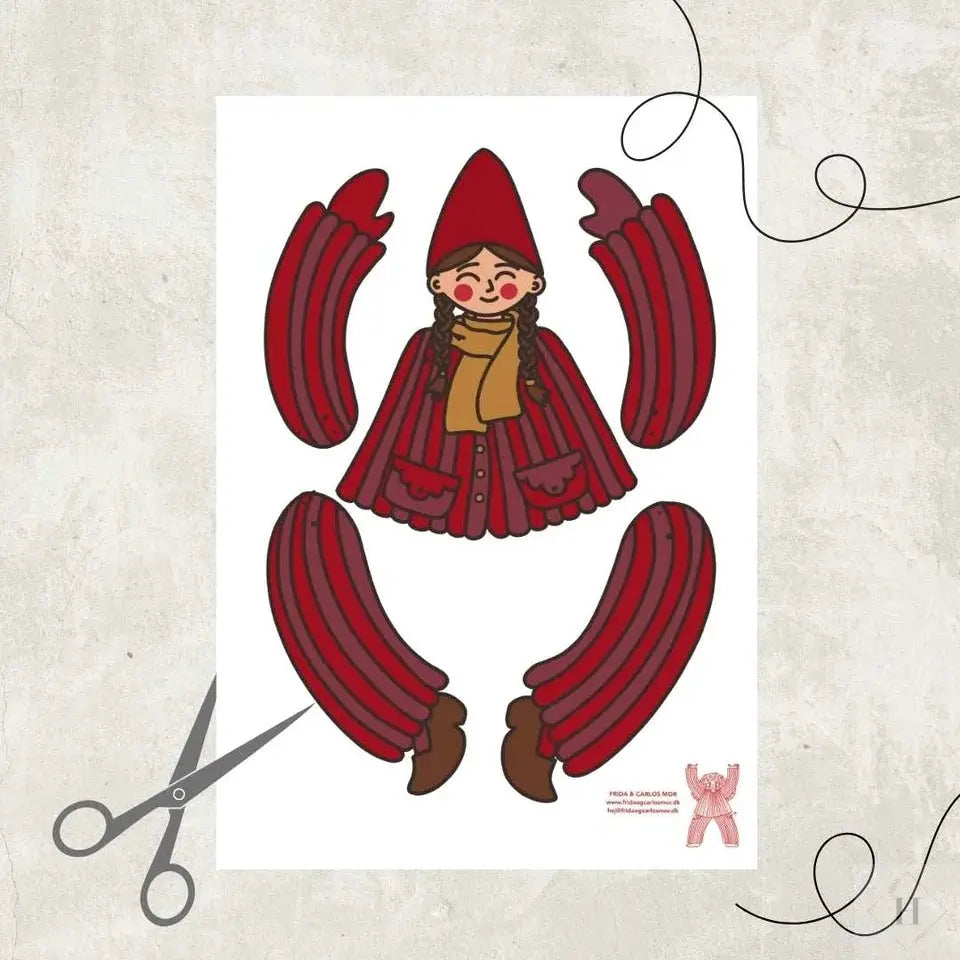 Sprællemand - nissepige Frida og Carlos mor