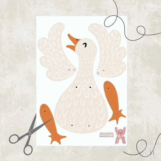 Sprællefigur - hvid and Frida og Carlos mor