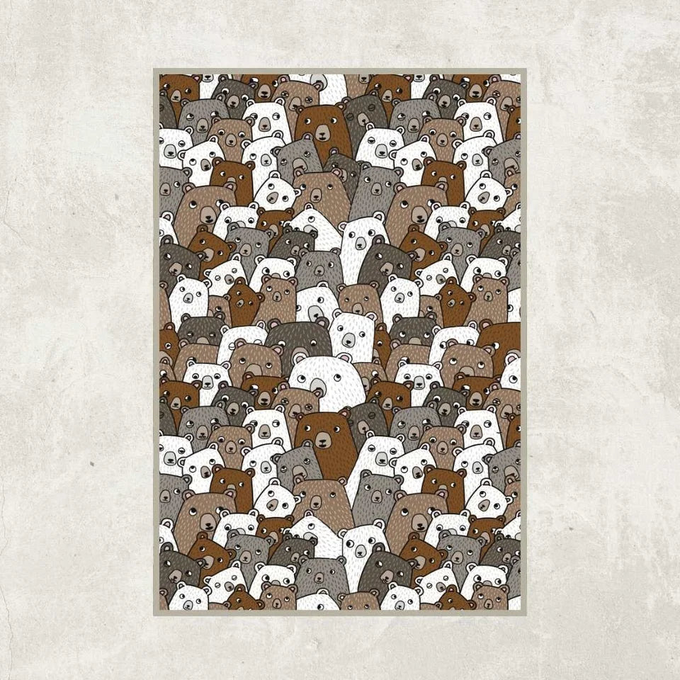 Bjørnebjørnebjørne plakat A3 Frida og Carlos mor