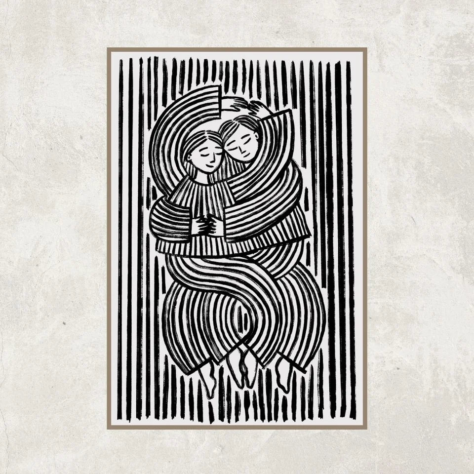 Flettet sammen plakat A3 Frida og Carlos mor