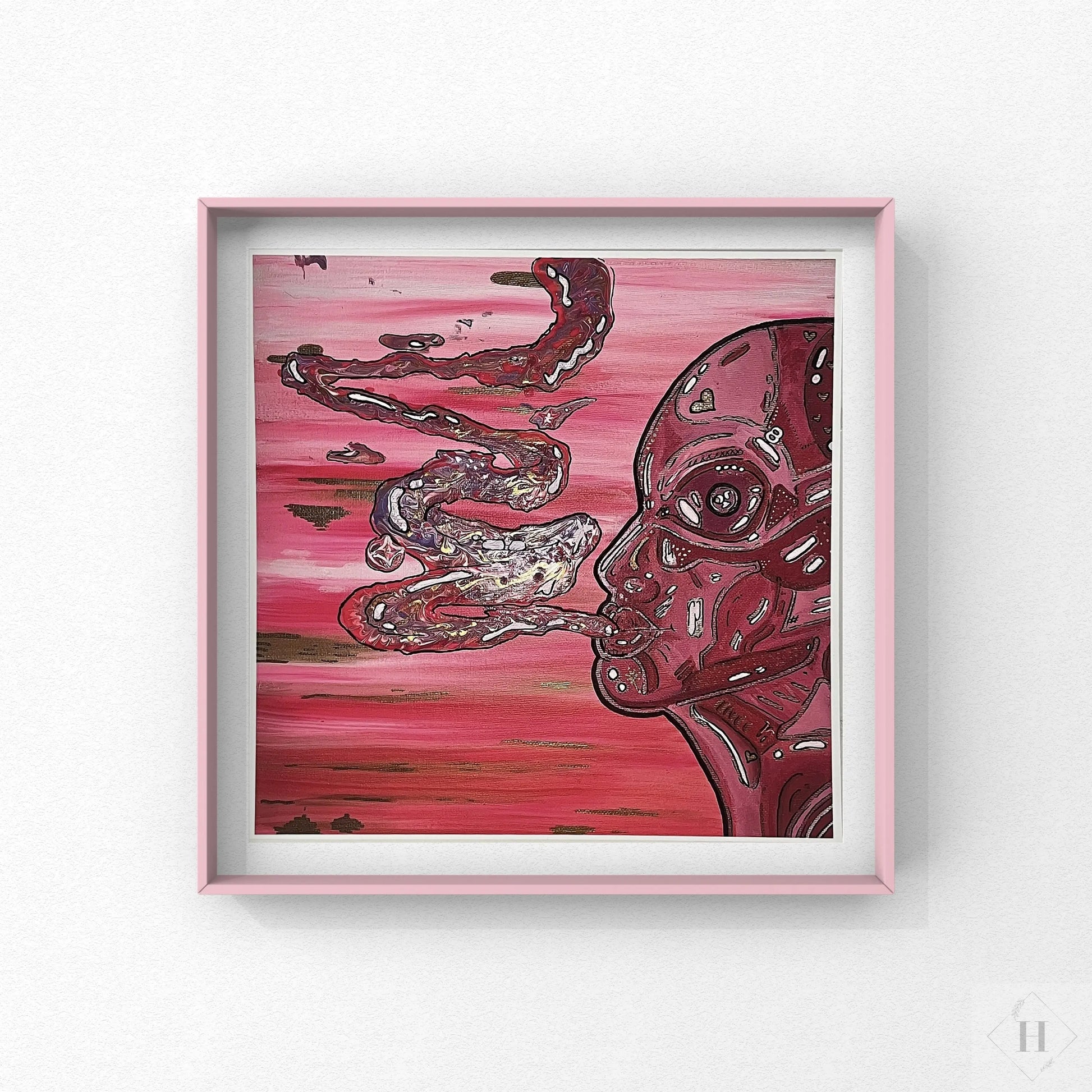 Kunstprint - inside out smoke Caths in Space Art