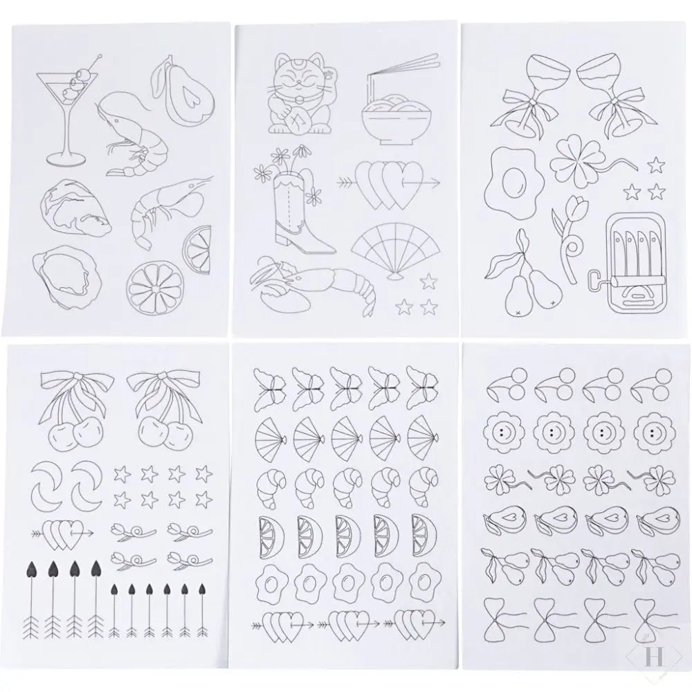 Vandopløselige Broderiark med Motiv Håndlavet af