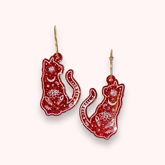 Magic cats - red Øjenguf