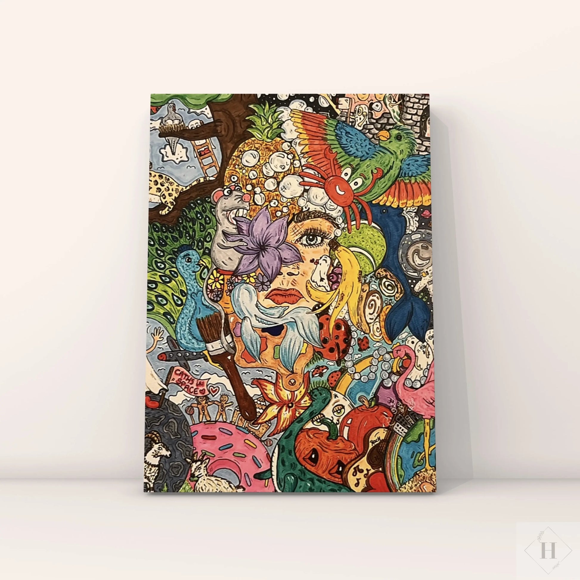 Kort - thoughts before sleep Caths in Space Art