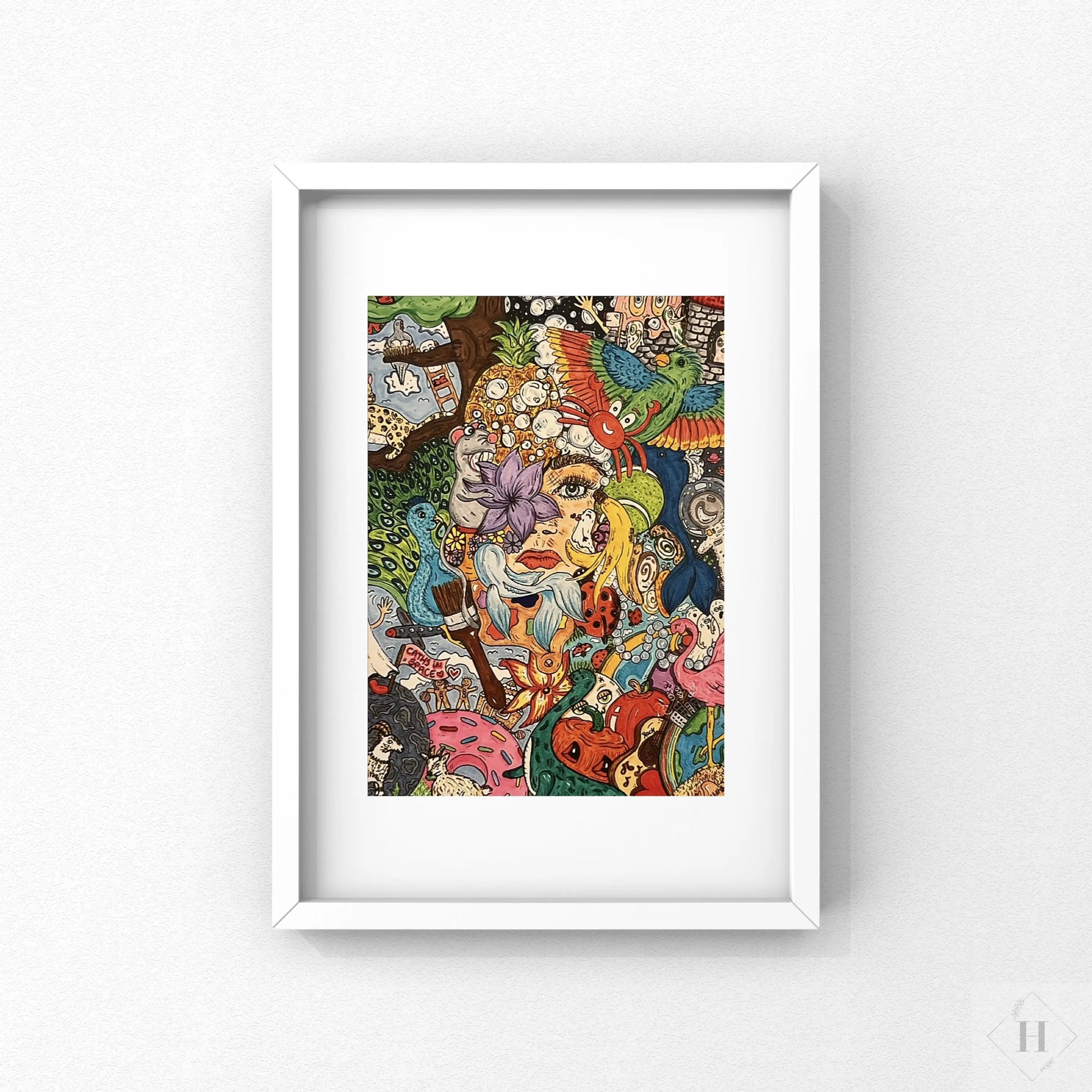 Kort - thoughts before sleep Caths in Space Art