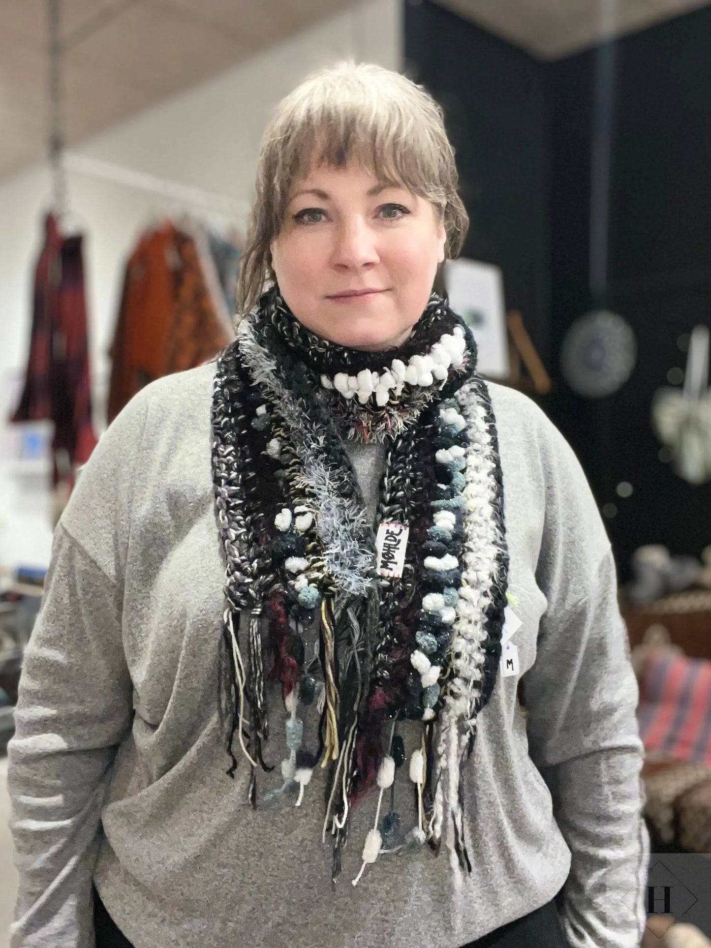 Hæklet tørklæde - Håndlavet i Danmark Møhlde