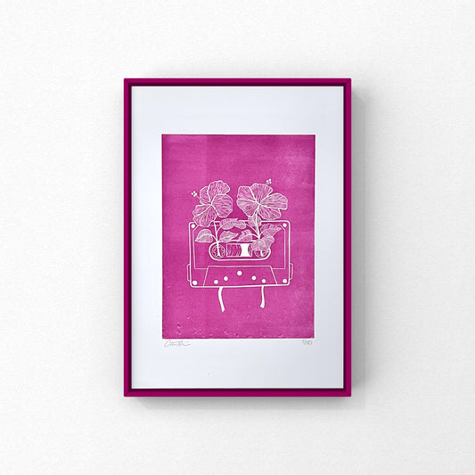 Flower cassette A4 linoleumstryk