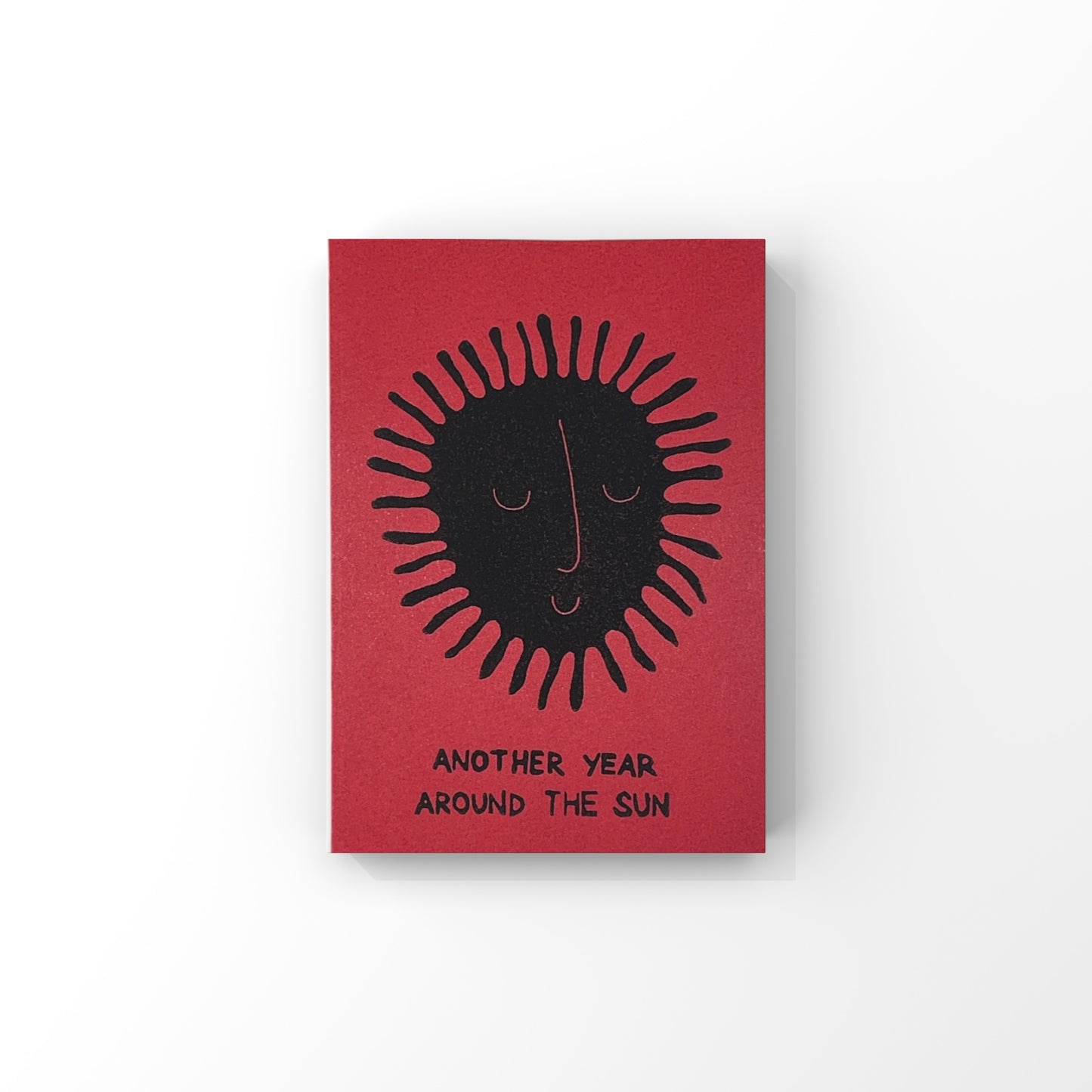 Another year around the Sun - kort I linoleums tryk