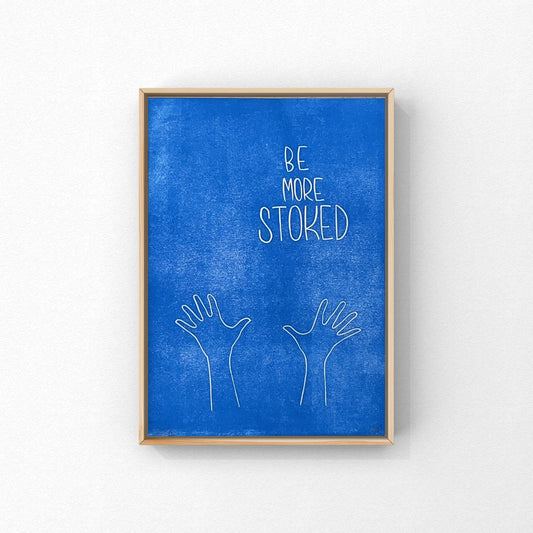 More Stoked A4 linoleumstryk