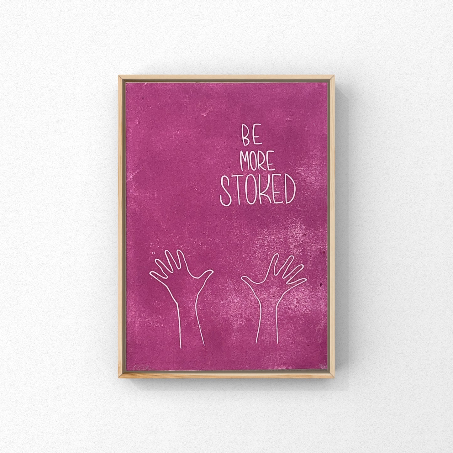 More Stoked A4 linoleumstryk