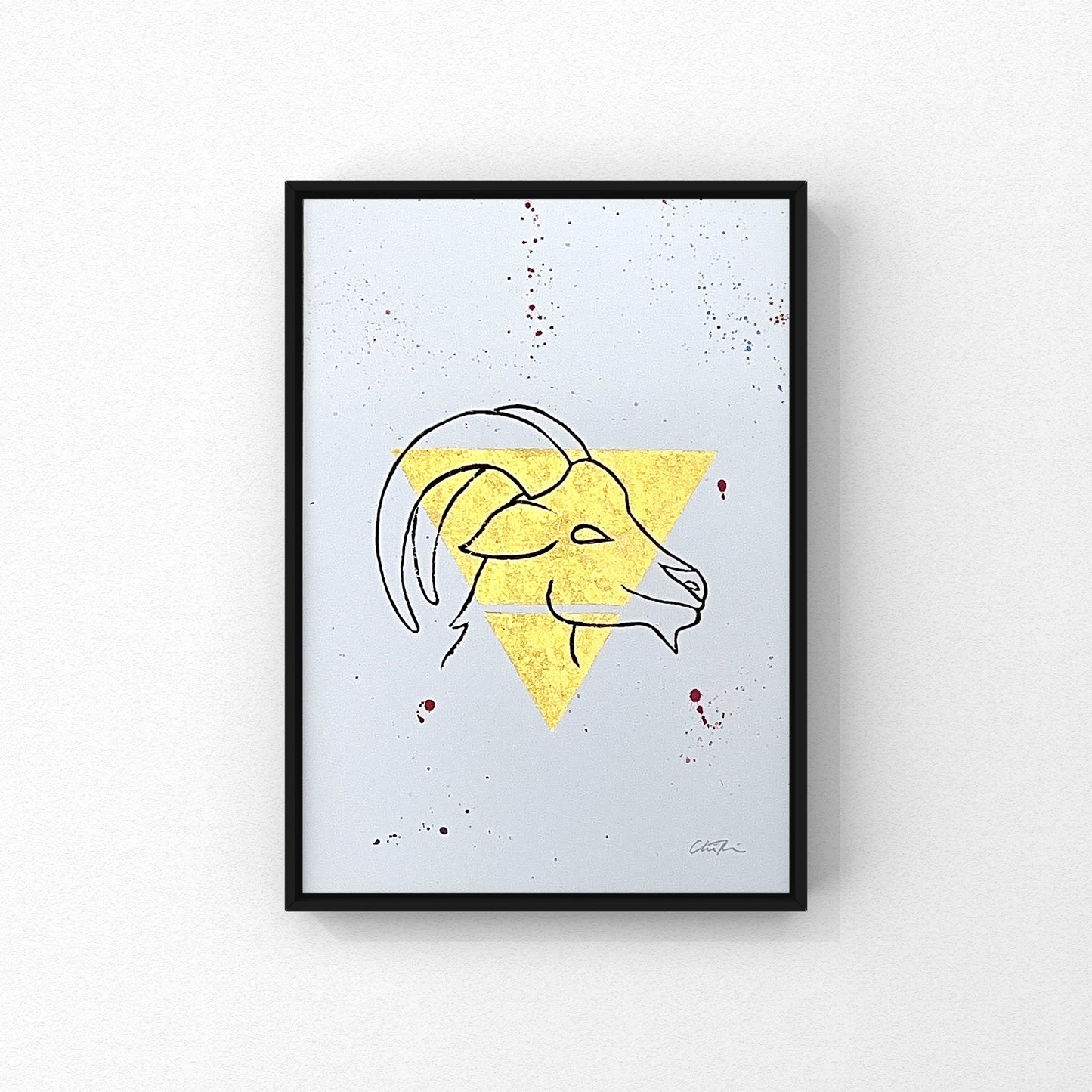 Stjernetegn A4 linoleumstryk