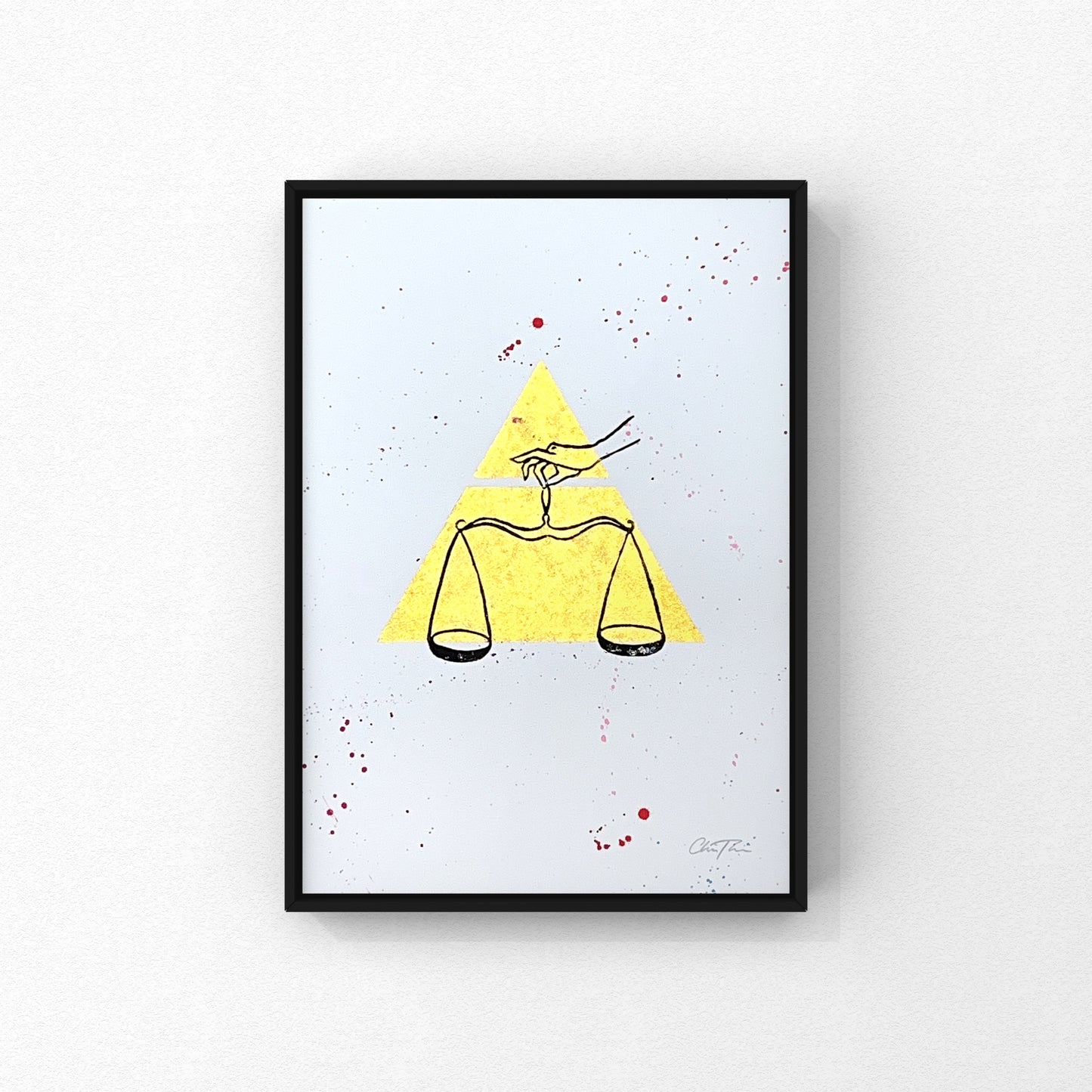 Stjernetegn A4 linoleumstryk