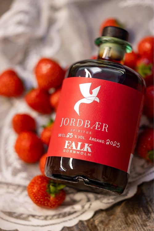 Jordbærlikør, 25% VOL., Årgang 2025