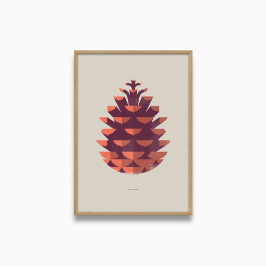 Kunstplakat - kogle (50x70)