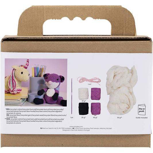DIY kit – Hækl din egen amigurumi ræv