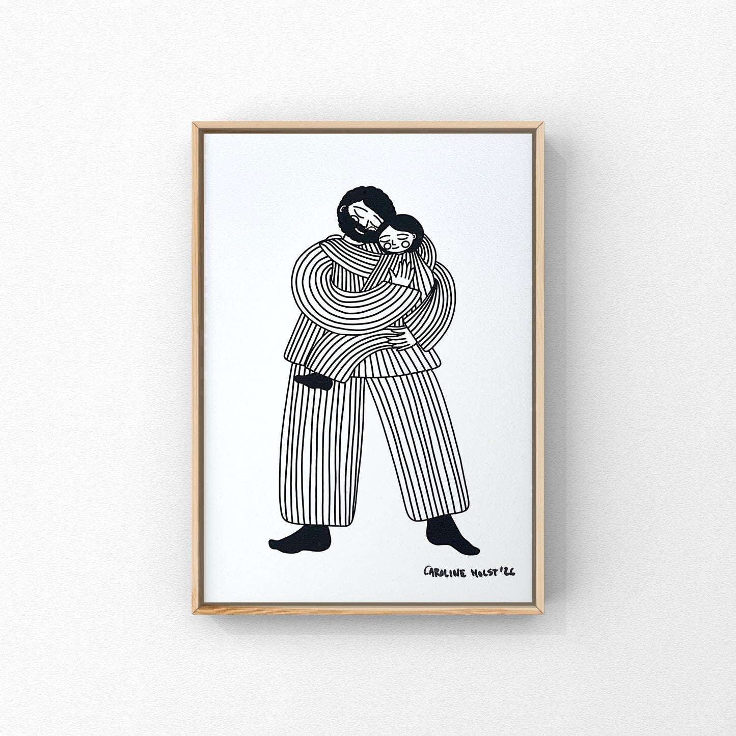 Kunstprint – Far og barn | Frida og Carlos mor