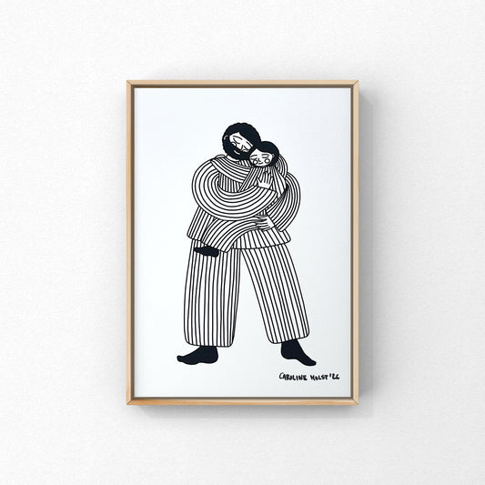 Kunstprint – Far og barn | Frida og Carlos mor