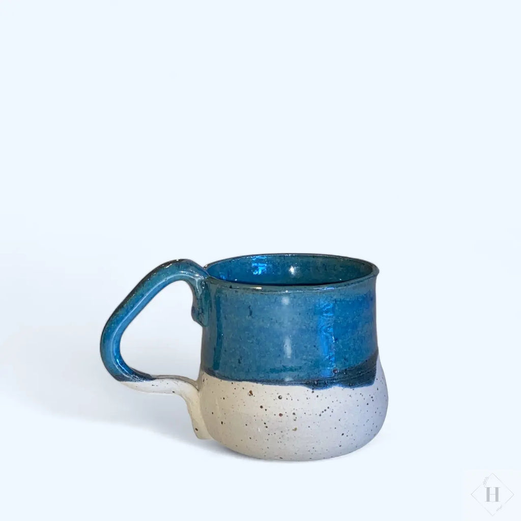Kop m/hank i stentøj - blågrøn Charlottes keramik-mak