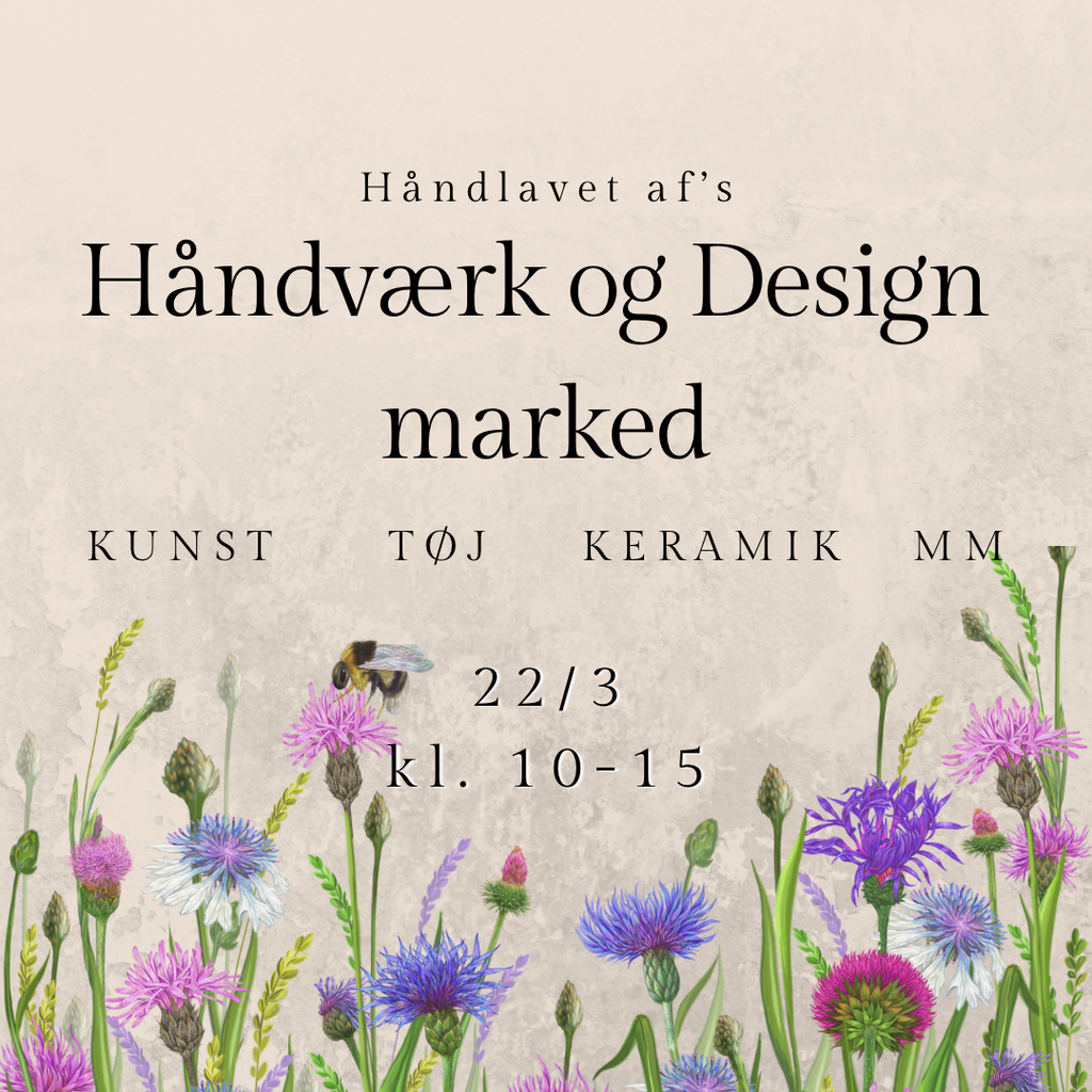 Stand til håndværk og design marked d. 22/03/25 Håndlavet af