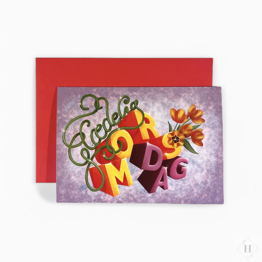 Mors dag - A5 dobbelt kort Pen Tool Grafisk