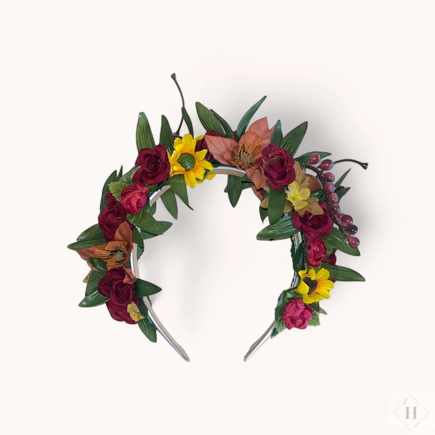 Blomsterkrone - ynglings tante Frida Genfødt