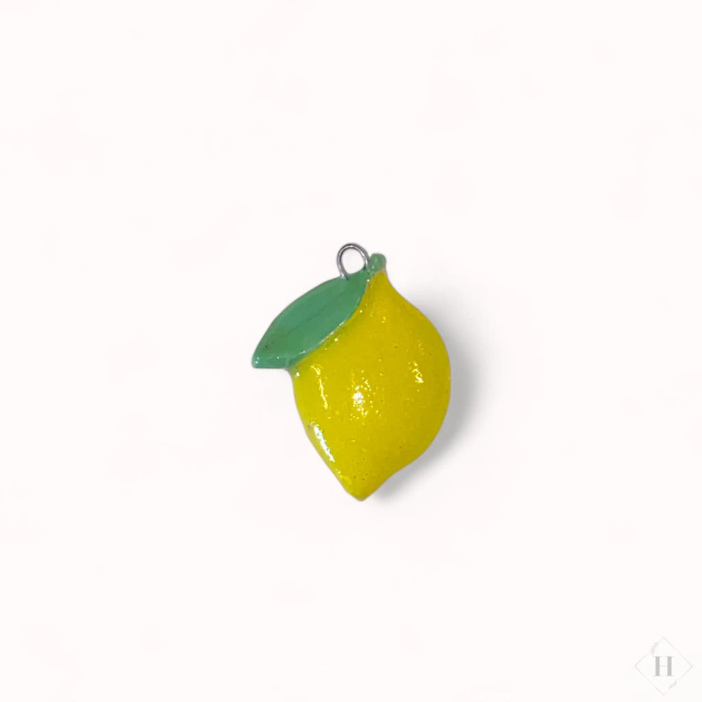 Vedhæng i keramik - citron By Victoria Juul