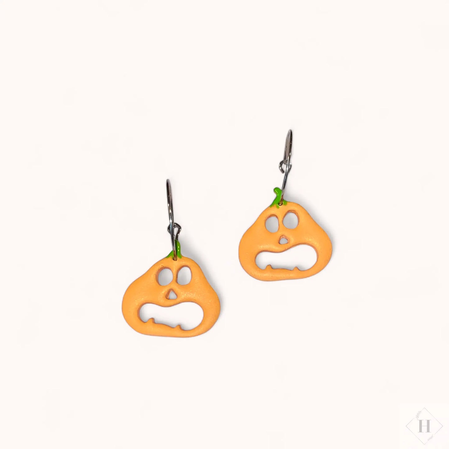 Ørering - udskåret orange græskar Creatrivi