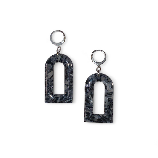 Medium black translucent donuts 241 Handmade Hygge