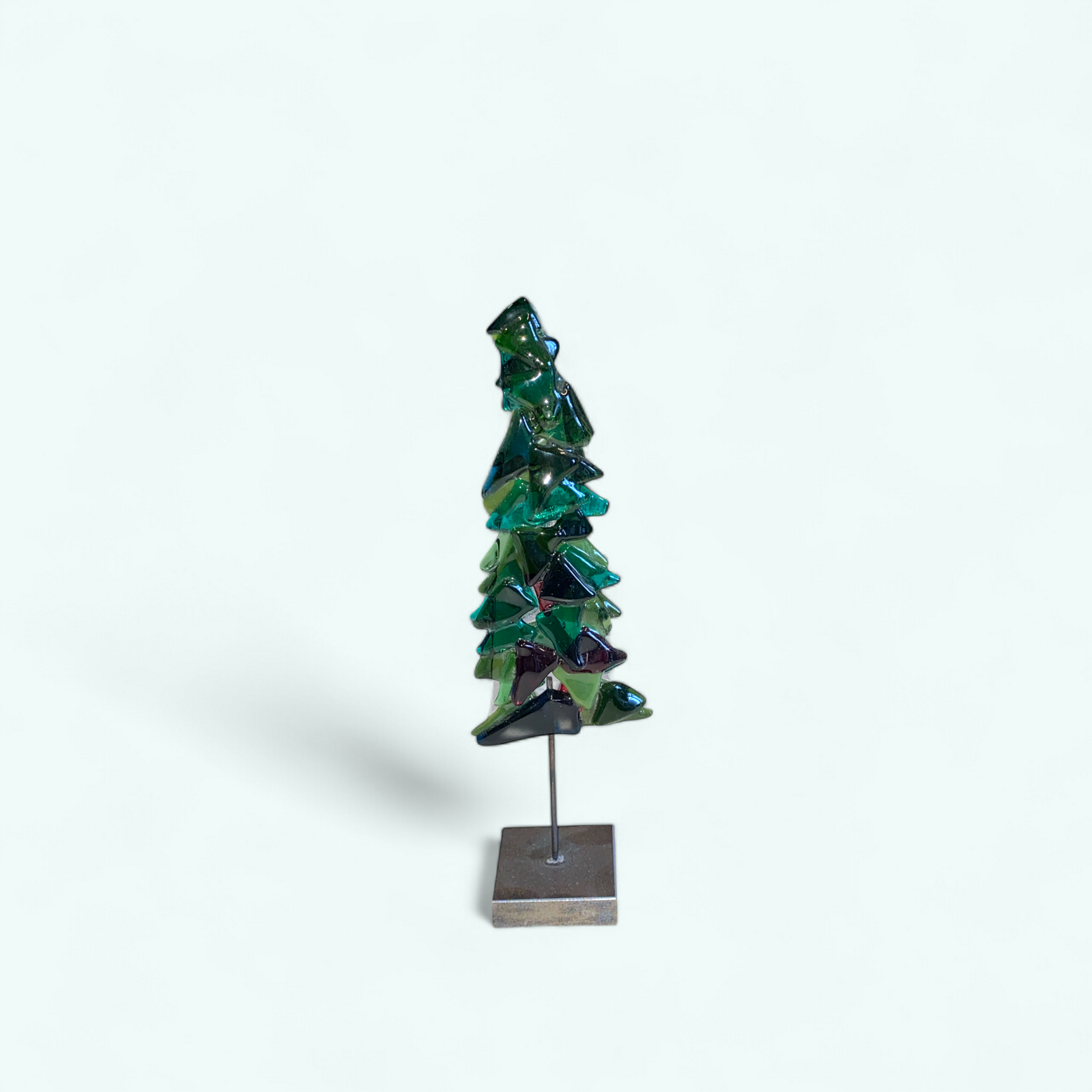 Træ i glas - grøn Granlund glaskunst