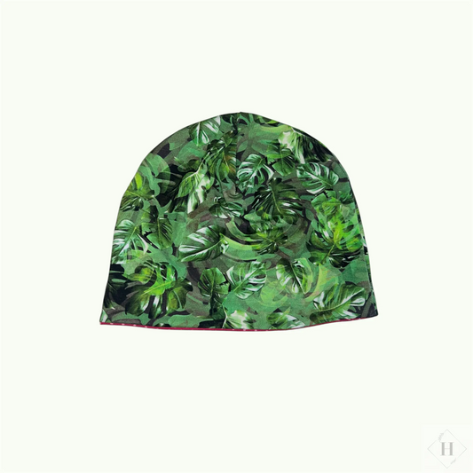 Vendbar hue i Jersey - grønne blade (forskellige varianter) Aldrig2ens