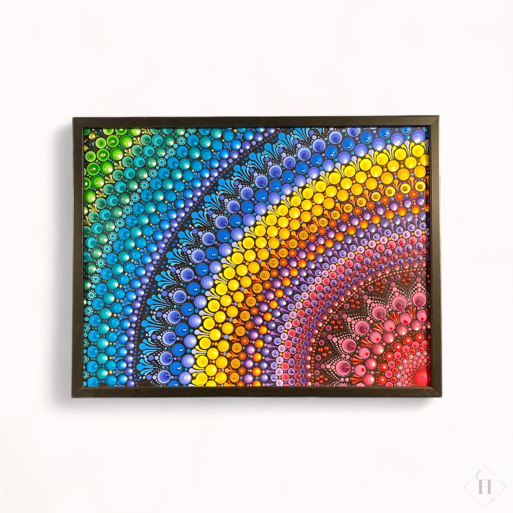 Dotart maleri i ramme 30x40 cm Zenjasworld