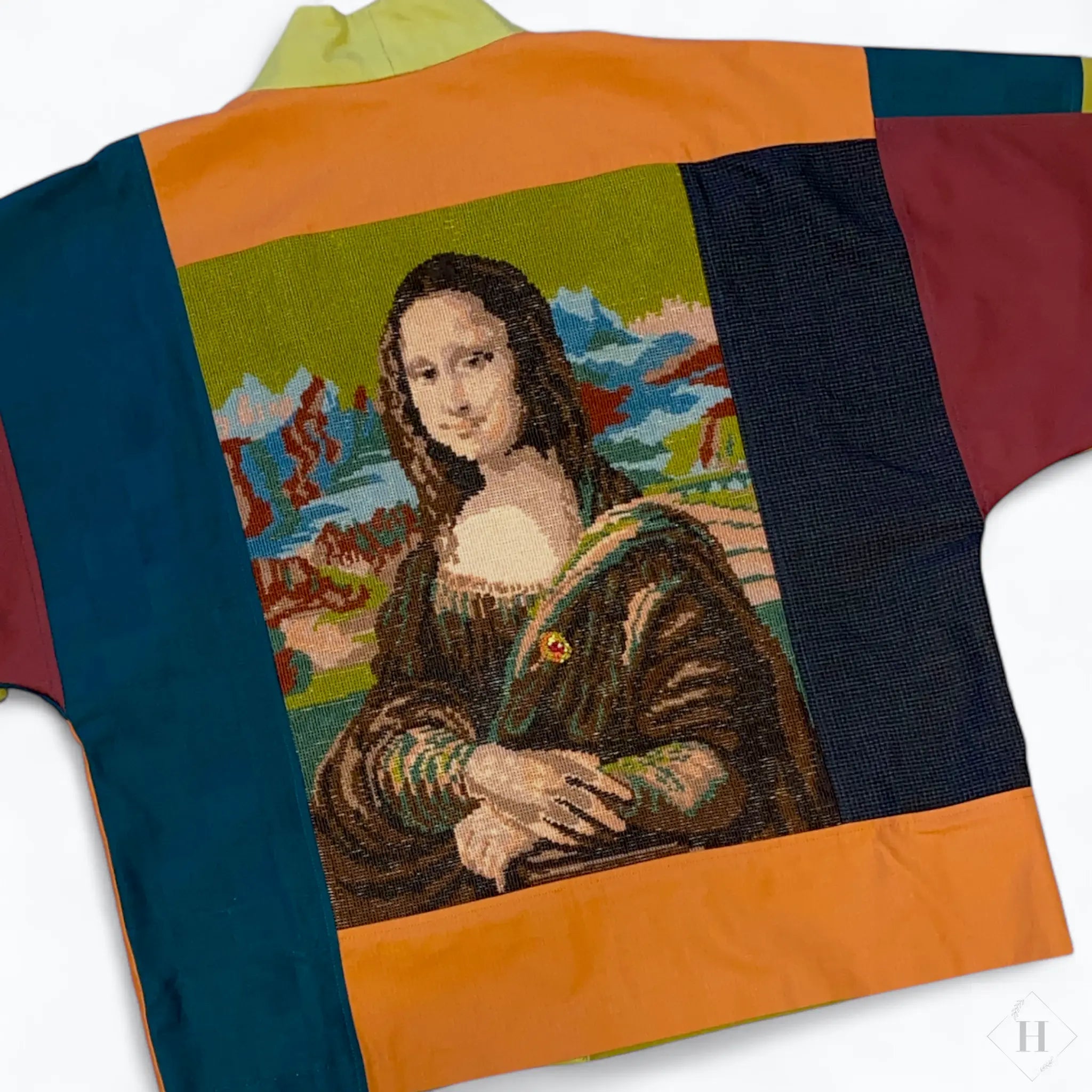 Kimono jakke - Varme nuancer med broderi af Mona Lisa Jonna Vestergaard