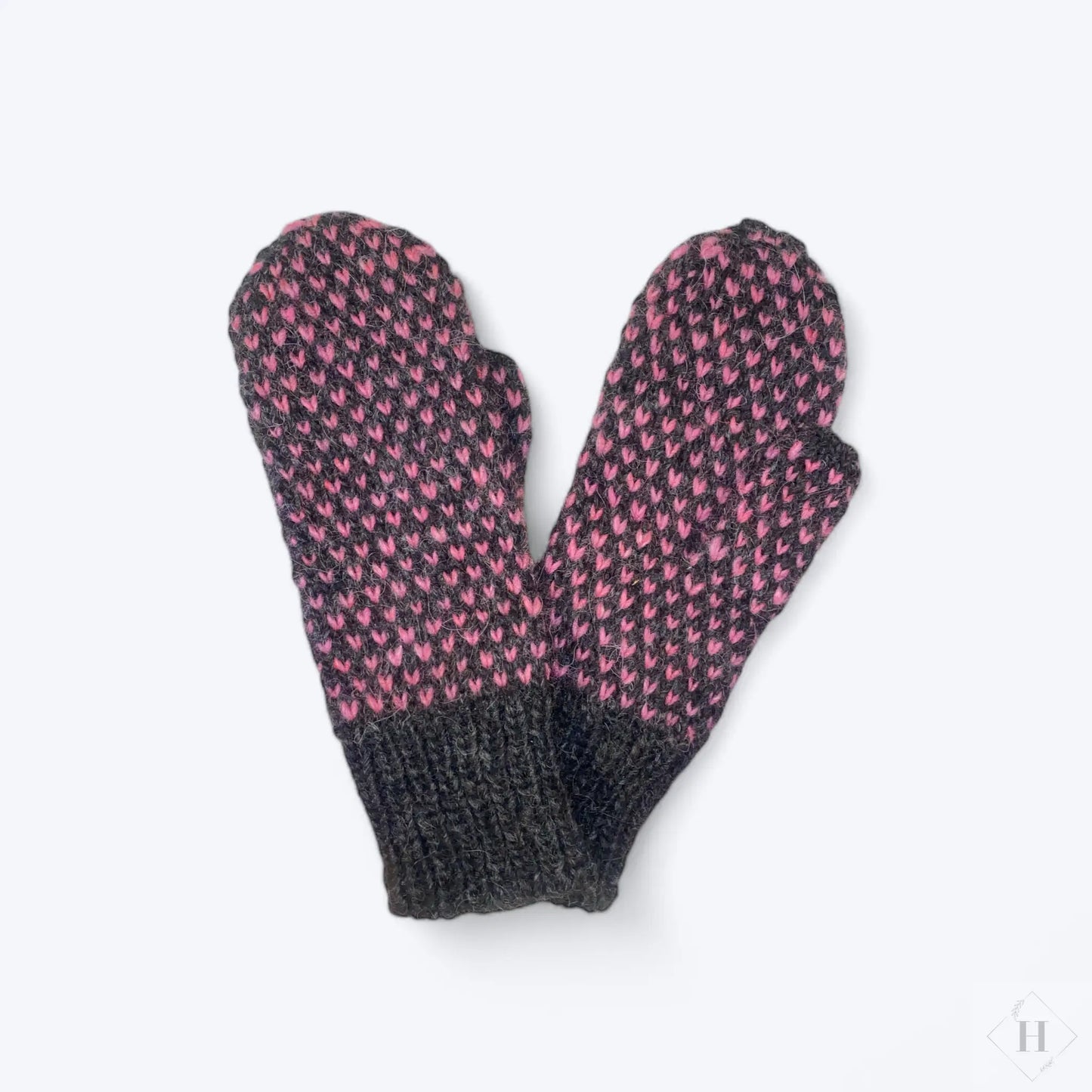 Strikkede luffer i islandsk uld (flere varianter) Famalut