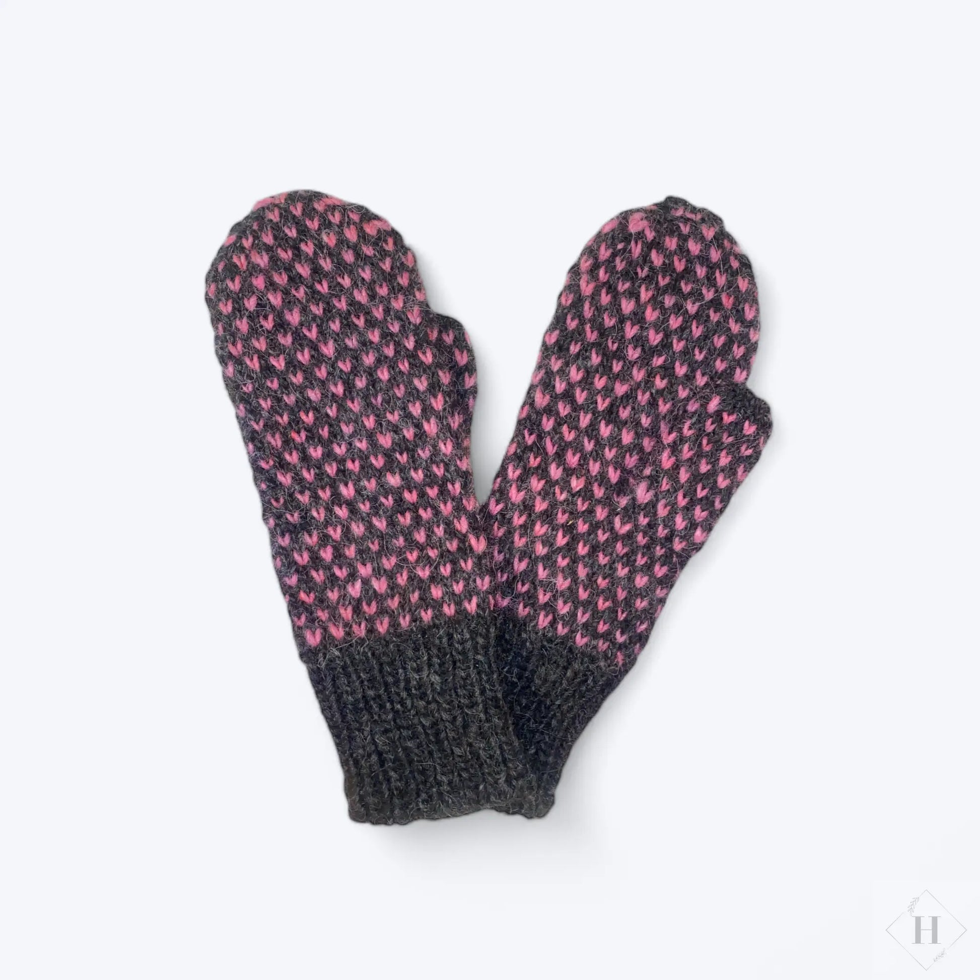 Strikkede luffer i islandsk uld (flere varianter) Famalut