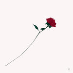 Indlæs billede til gallerivisning Håndlavet blomst i glasperler - langstilket rose Kaimers krea
